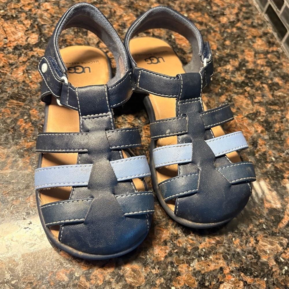 UGG Kolding toddler sandals in navy blue size 11